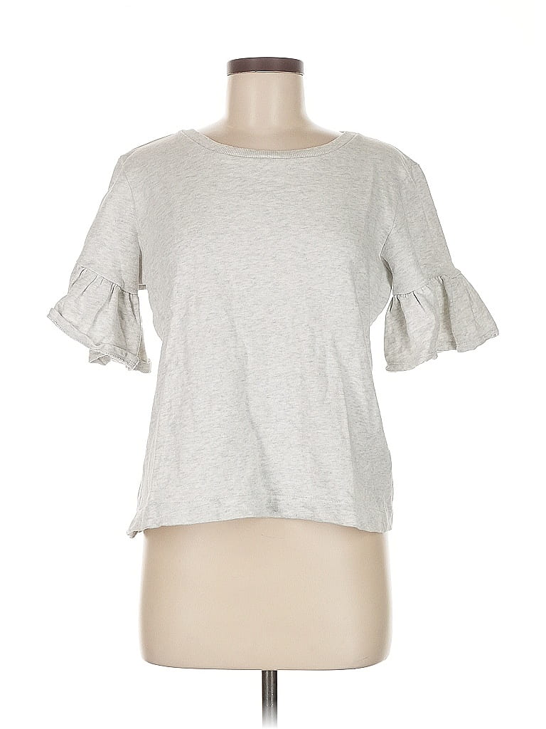 Click to view more detailed imagery on our partner's website Pre-owned Unbranded Short Sleeve Top Gray Crew Neck Tops
