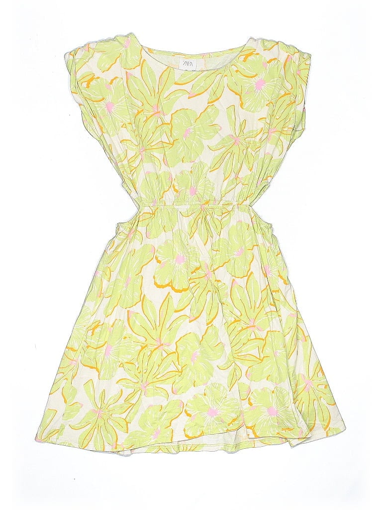 Pre-owned Zara Kids' Dress In Green