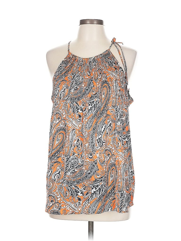 ANN TAYLOR FACTORY Pre-owned Sleeveless Blouse In Orange
