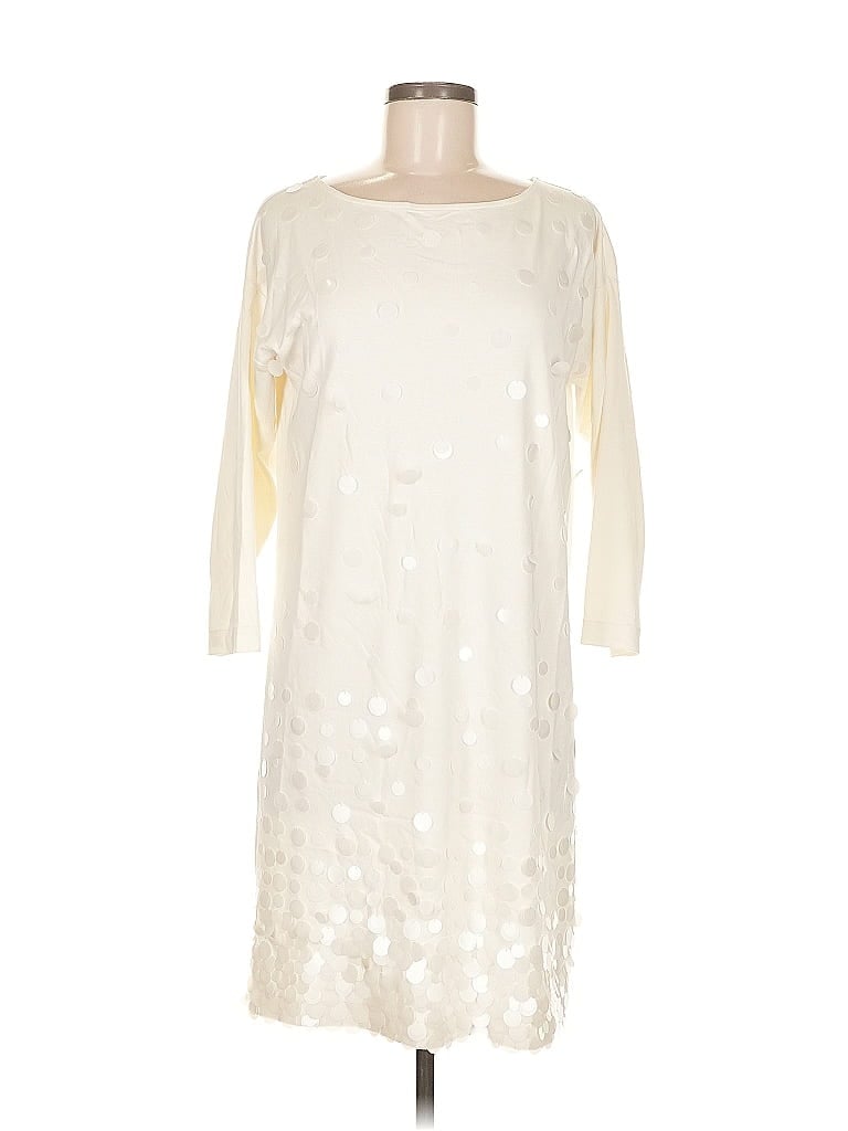 Click to view more detailed imagery on our partner's website Pre-owned Joan Vass Casual Dress In White