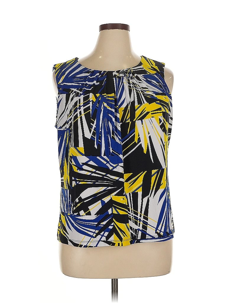 Pre-owned Calvin Klein Sleeveless Blouse In Blue