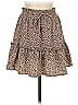 Crescent 100% Polyester Animal Print Tan Casual Skirt Size M - photo 1