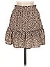 Crescent 100% Polyester Animal Print Tan Casual Skirt Size M - photo 2