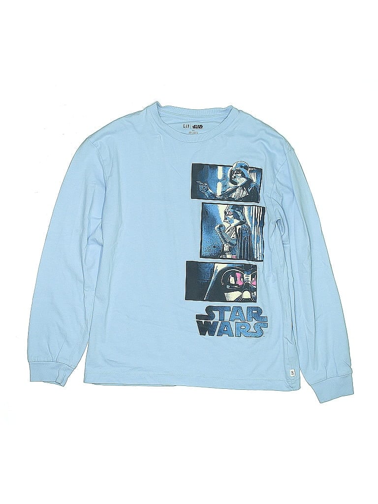 Click to view more detailed imagery on our partner's website Pre-owned Gap Kids' Long Sleeve T-shirt In Blue