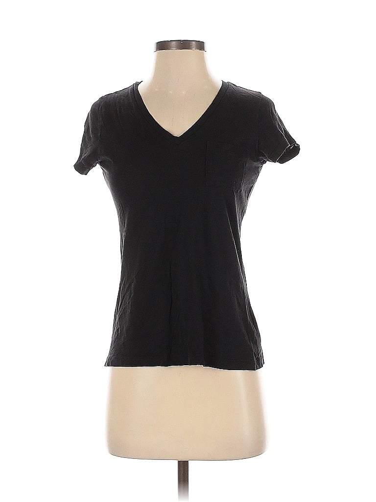 Pre-owned Max Studio Short Sleeve T-shirt In Black