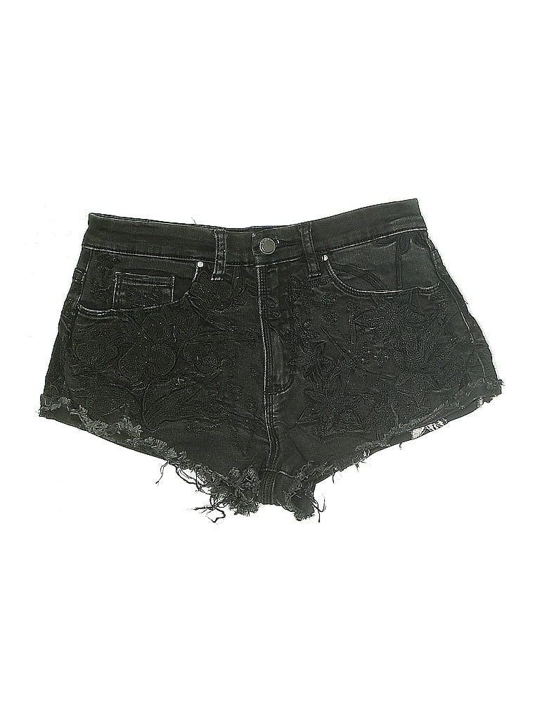 Pre-owned Blanknyc Blank Nyc Denim Shorts In Black