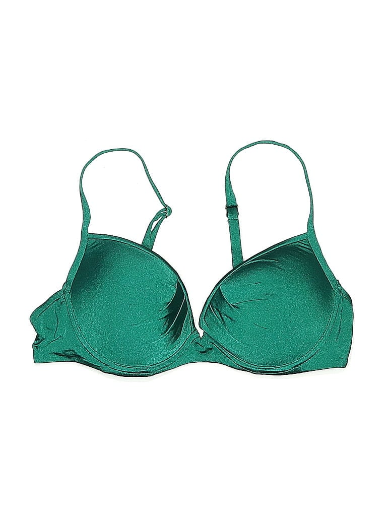 Click to view more detailed imagery on our partner's website Pre-owned Maryan Mehlhorn Swimsuit Top Green Swimwear