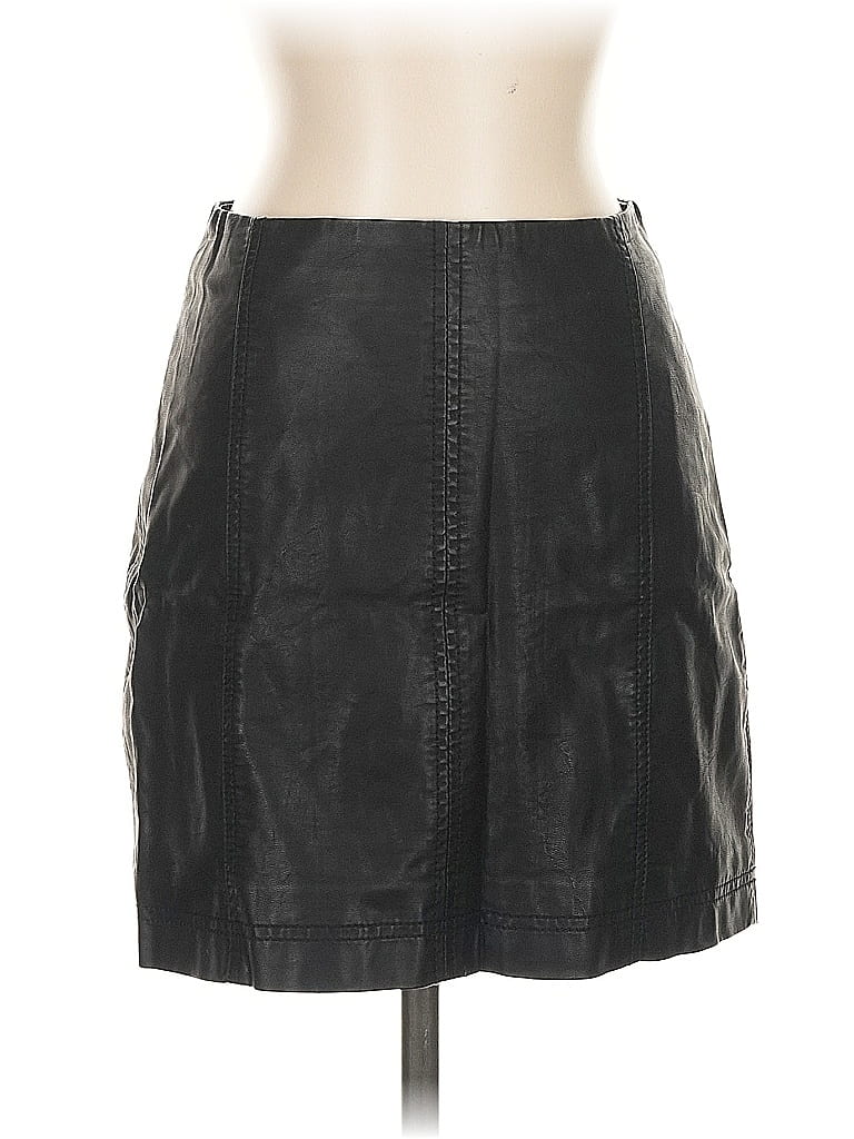 Click to view more detailed imagery on our partner's website Pre-owned Free People Faux Leather Skirt In Black