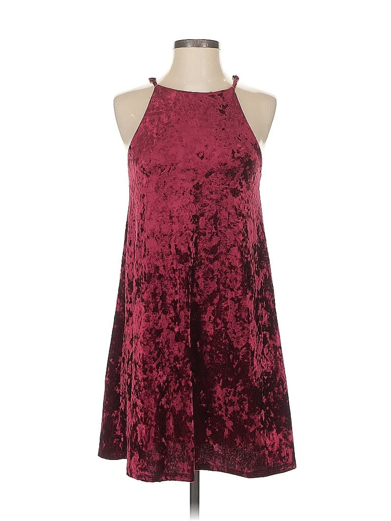 Pre-owned Moa Moa Cocktail Dress In Burgundy