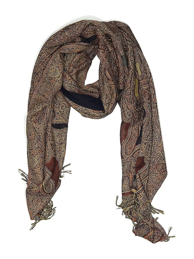 Pre-owned Unbranded Scarf In Brown