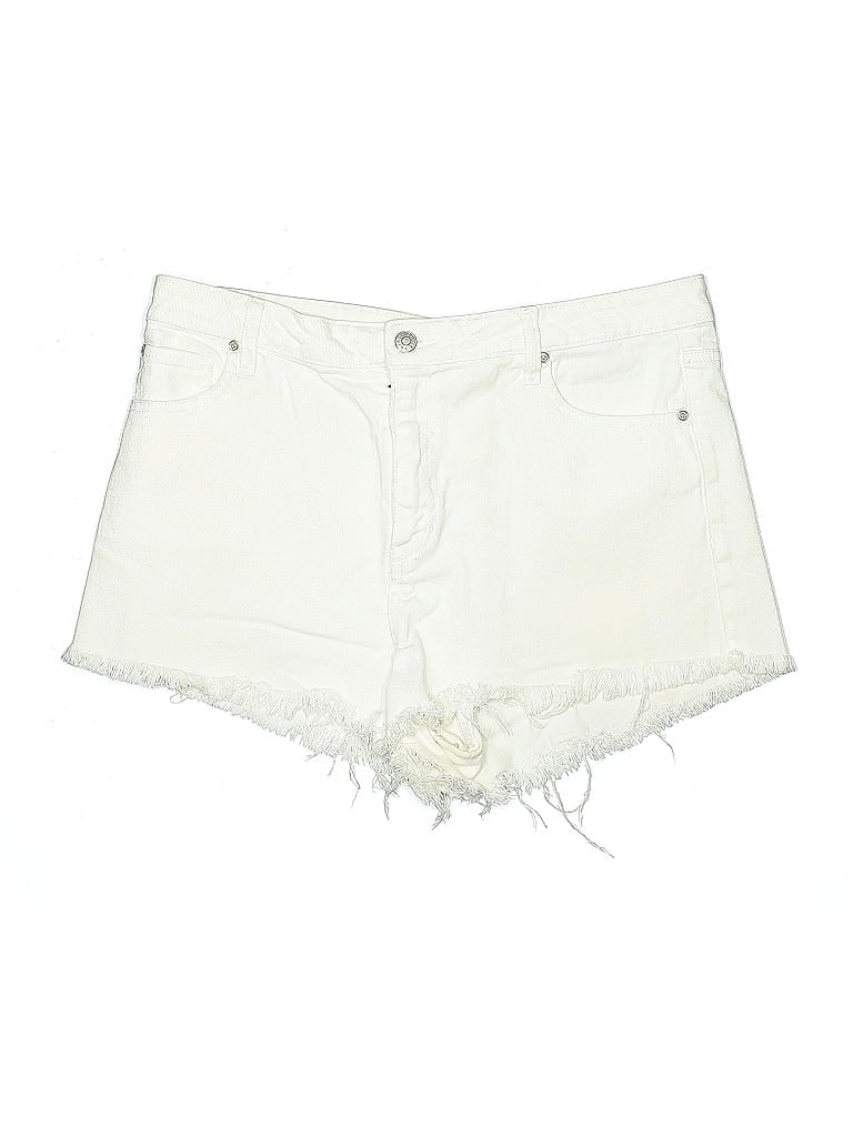 Pre-owned Unbranded Denim Shorts In White