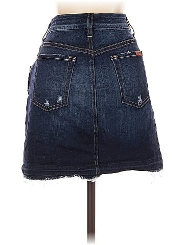 7 For All Mankind Denim Skirt (view 2)