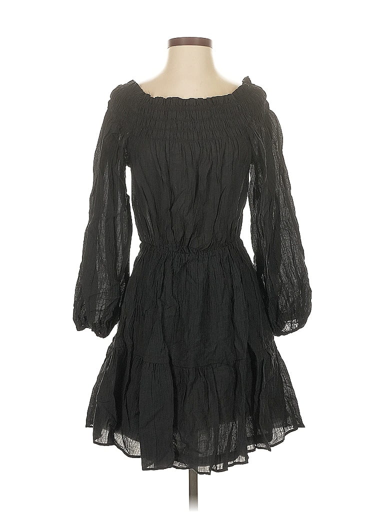 Pre-owned H&m Casual Dress In Black