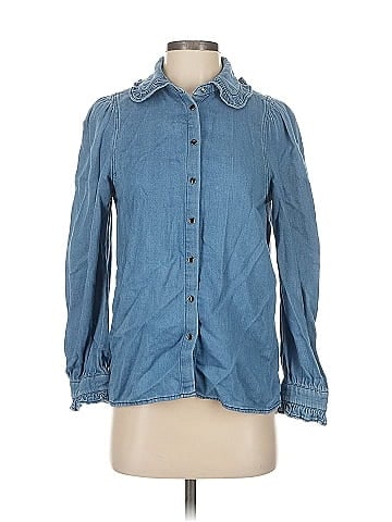 BA&SH Long Sleeve Button-Down Shirt (view 1)