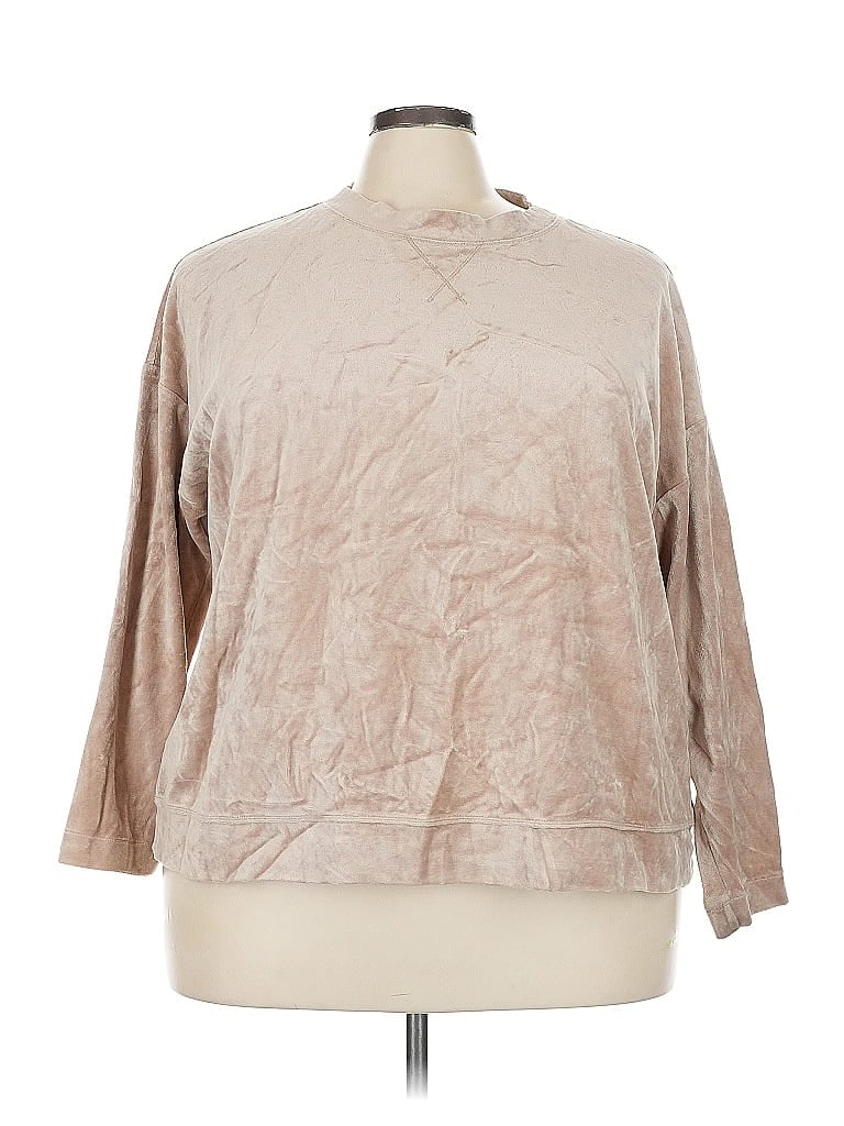 Pre-owned Jjill Pullover Sweater In Brown