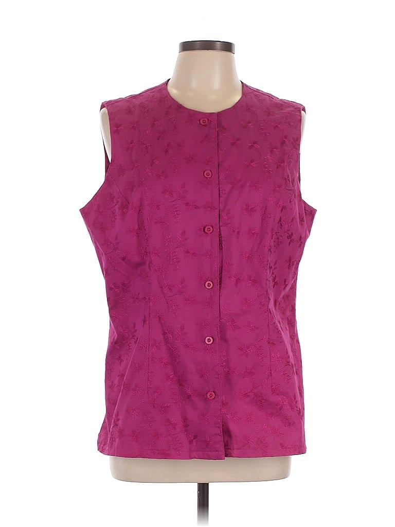 Pre-owned Liz Claiborne Vest In Pink