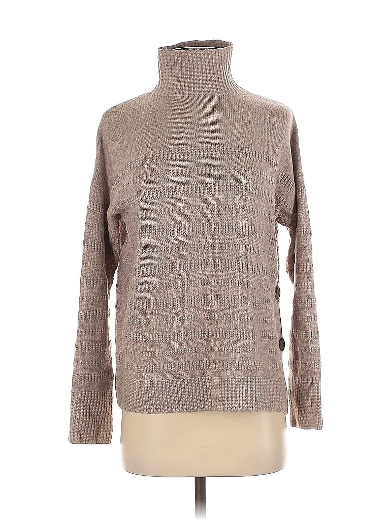 Pre-owned Max Studio Turtleneck Sweater In Brown