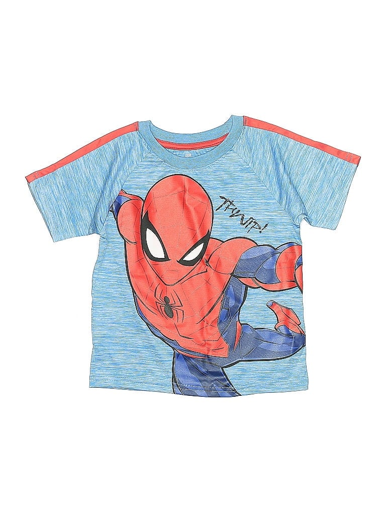 Pre-owned Marvel Kids' Short Sleeve T-shirt In Blue