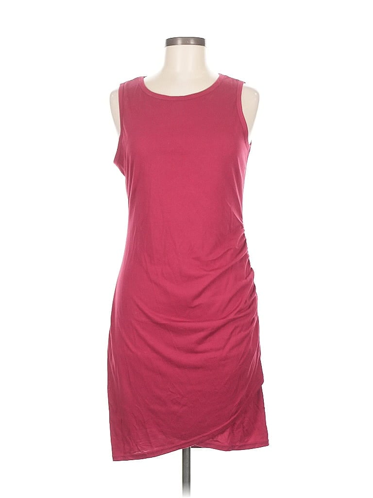 Pre-owned Btfbm Casual Dress In Burgundy