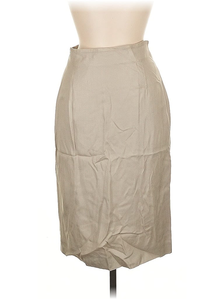 Pre-owned Liz Claiborne Collection Formal Skirt In Brown