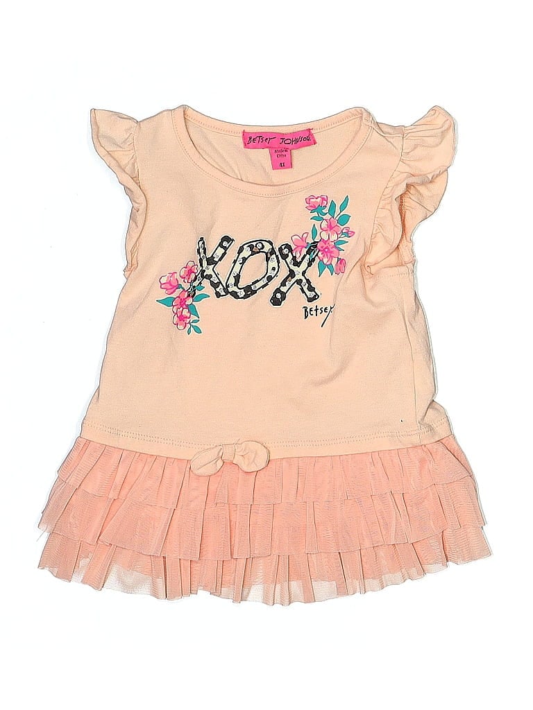 Pre-owned Betsey Johnson Kids' Short Sleeve T-shirt In Brown