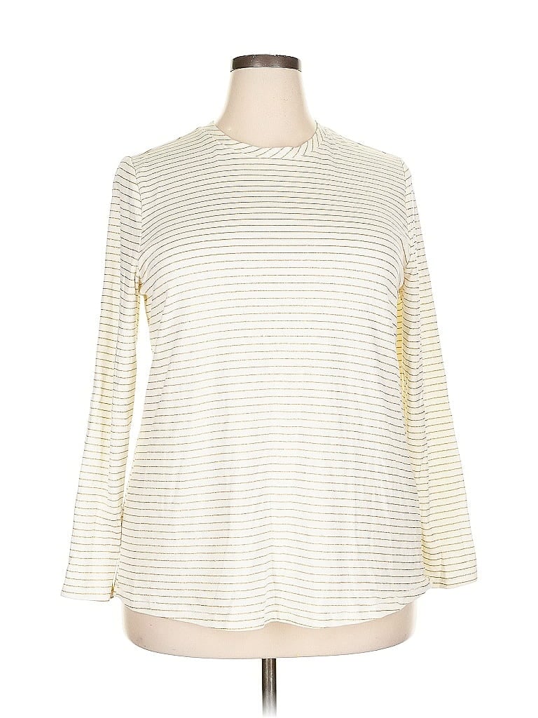 LANE BRYANT Pre-owned 3/4 Sleeve T-shirt In White