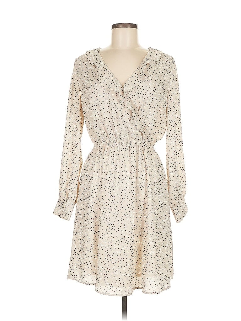 Pre-owned Collective Concepts Casual Dress In White