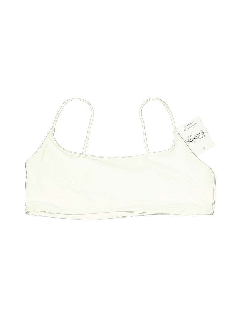 Pre-owned Jade Swim Swimsuit Top White Swimwear