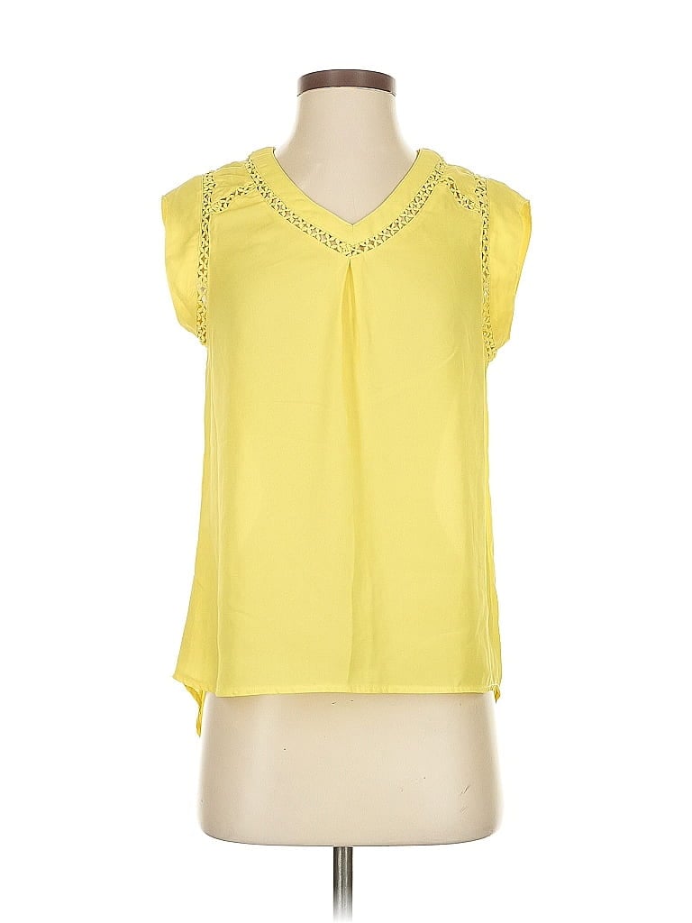Pre-owned Molly Bracken Sleeveless Blouse In Yellow