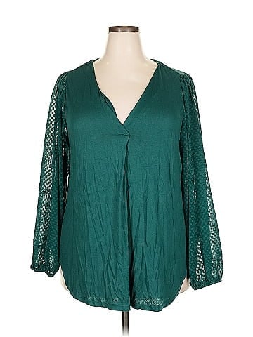 Lane Bryant Long Sleeve Blouse (view 1)