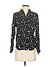 Rails 100% Viscose Stars Black Long Sleeve Blouse Size XS - photo 1