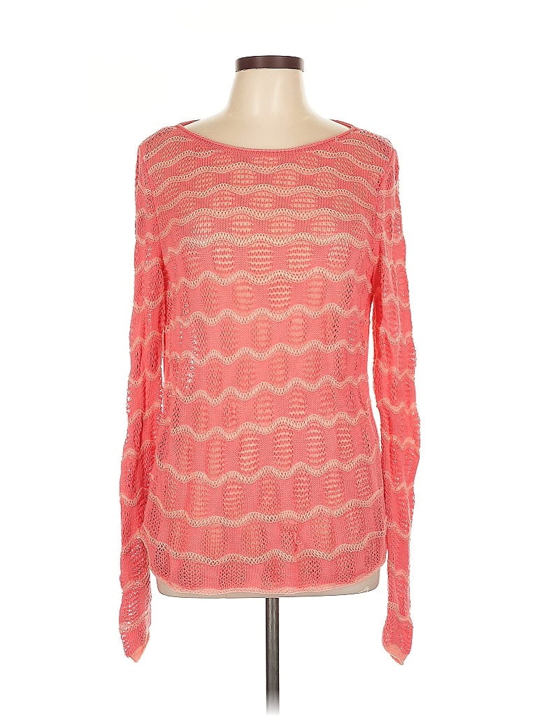 Pre-owned E3 By Etcetera Pullover Sweater In Pink