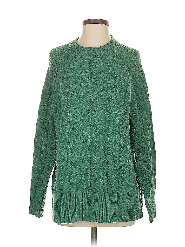 Pre-owned Aerie Pullover Sweater In Green