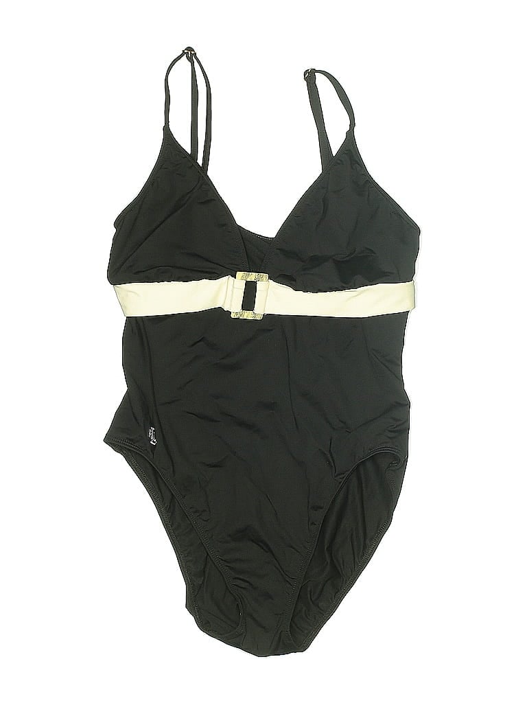 Polo Ralph Lauren One Piece Swimsuit In Black