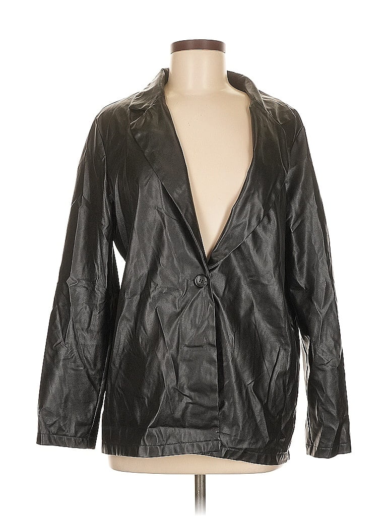 Pre-owned Shein Blazer Jacket In Black