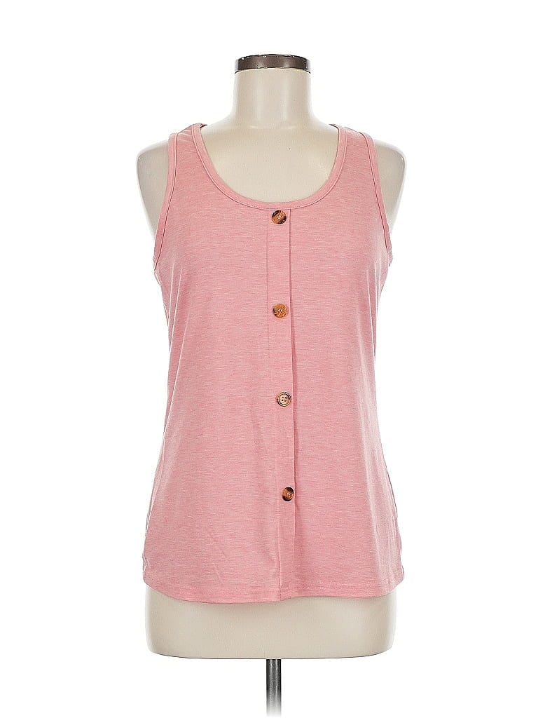 Pre-owned Unbranded Tank Top Pink Strapless Neckline Tops