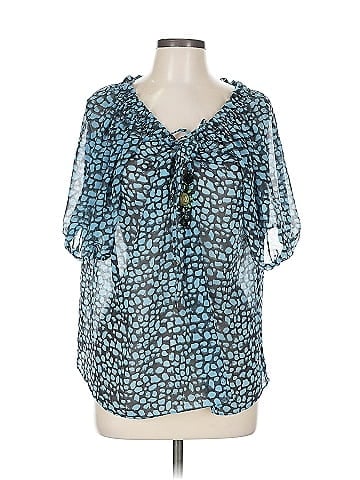 Moda International Short Sleeve Blouse (view 1)