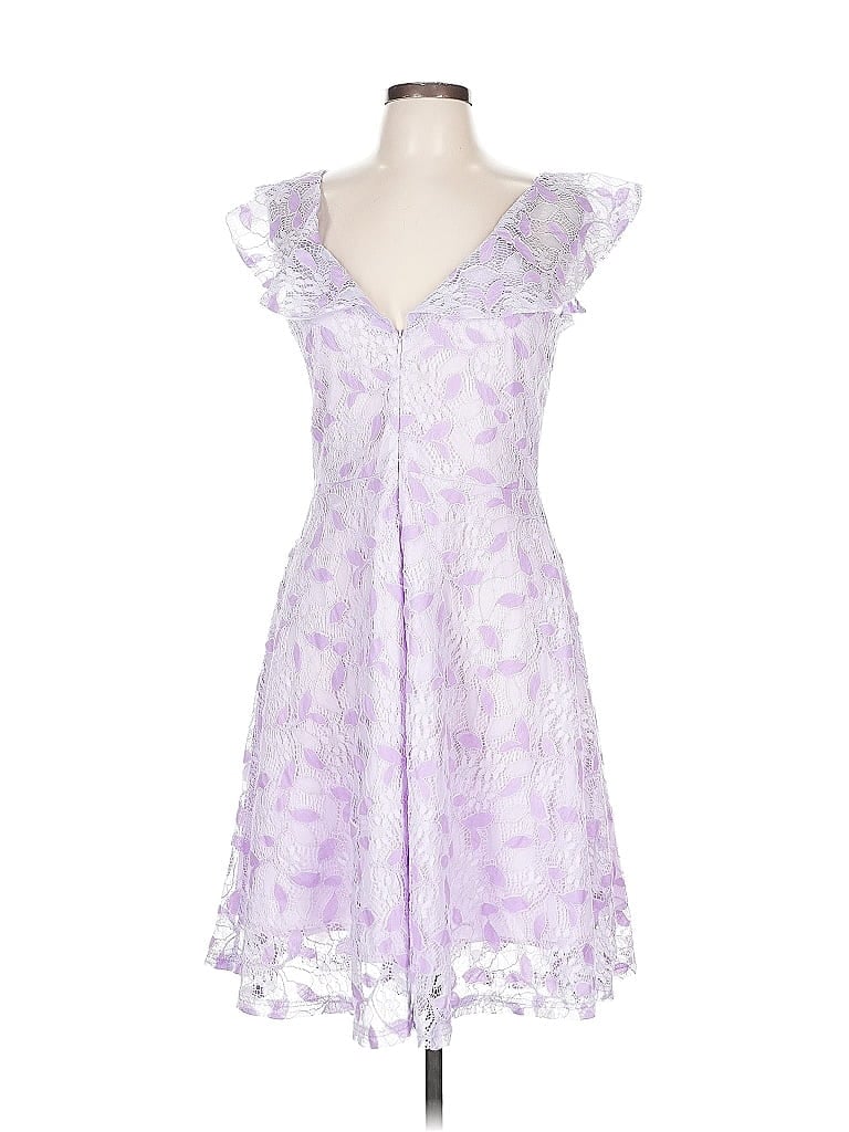 Pre-owned Unbranded Cocktail Dress In Purple
