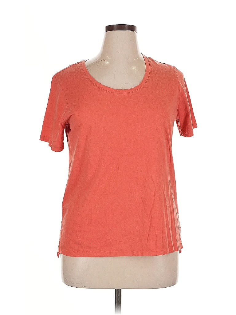 Click to view more detailed imagery on our partner's website Pre-owned Eddie Bauer Short Sleeve T-shirt In Orange