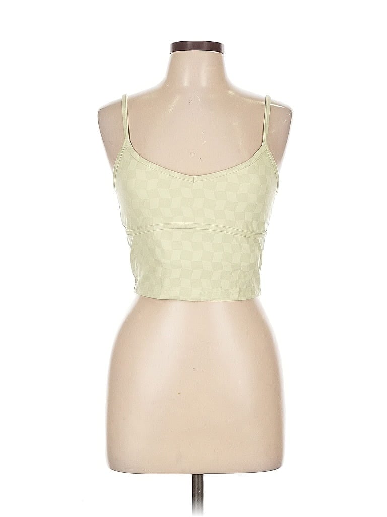 Pre-owned Mwl By Madewell Tube Top Green Strapless Neckline Tops