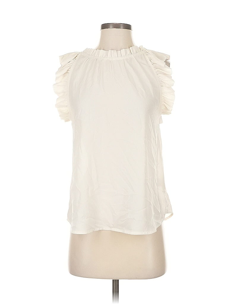 THE WORKSHOP Pre-owned Sleeveless Blouse In White