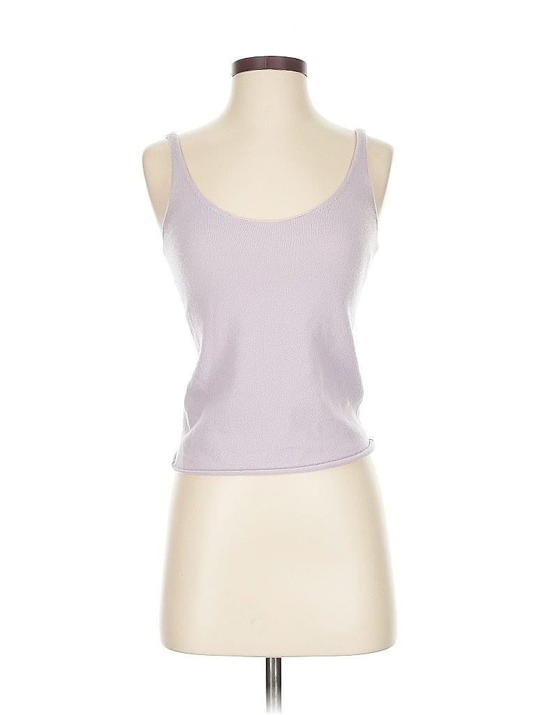 Pre-owned Vince Sleeveless Top Purple Sweetheart Neckline Tops