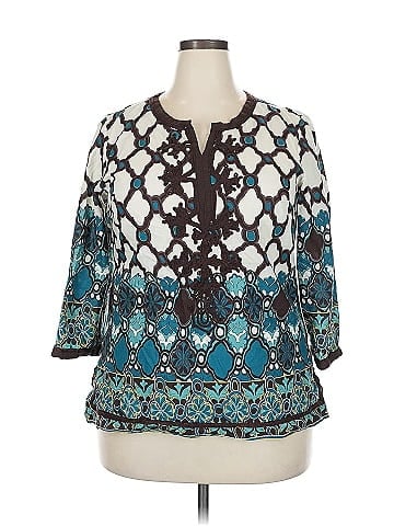 New Directions 3/4 Sleeve Blouse (view 1)