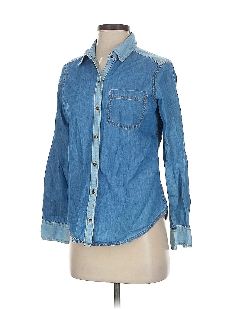 Click to view more detailed imagery on our partner's website Pre-owned Abercrombie & Fitch Long Sleeve Button Down Shirt In Blue
