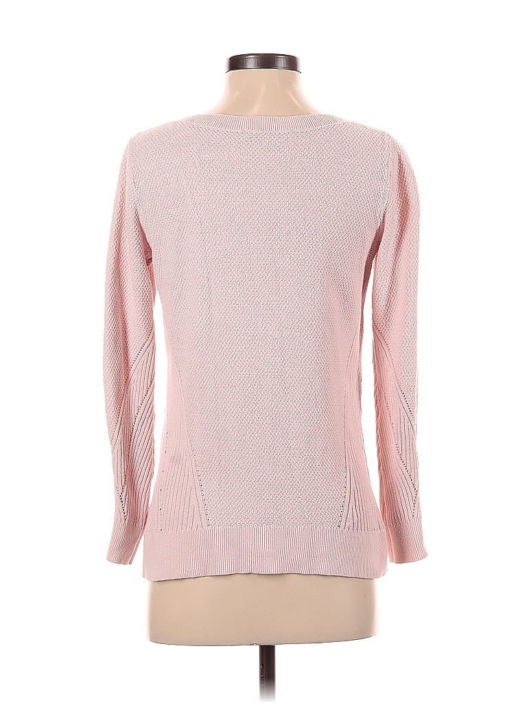Pre-owned Ann Taylor Loft Long Sleeve Top Pink Boatneck Tops