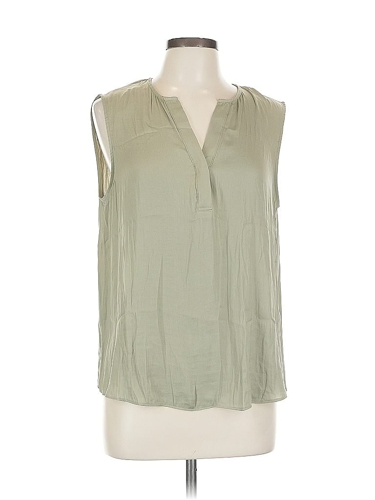 Pre-owned Maison D' Amelie Sleeveless Blouse In Green