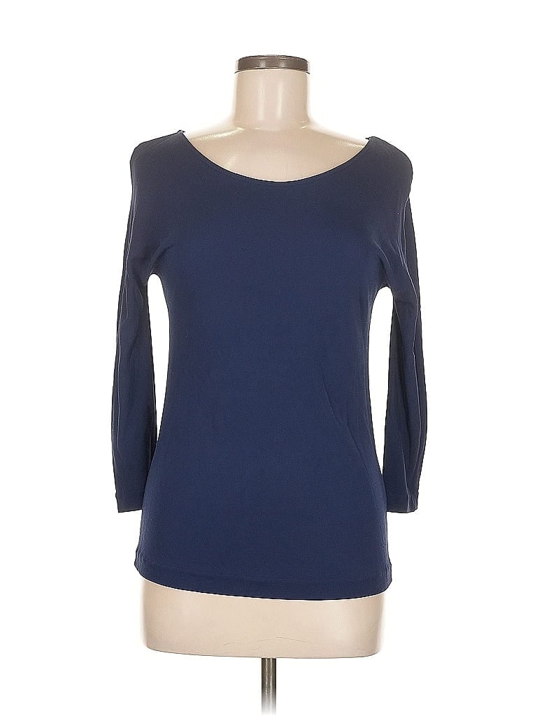 Pre-owned Piazza Sempione 3/4 Sleeve T-shirt In Blue