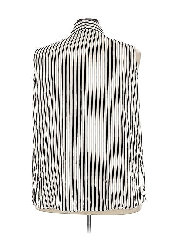 Adrianna Papell Sleeveless Button-Down Shirt (view 2)