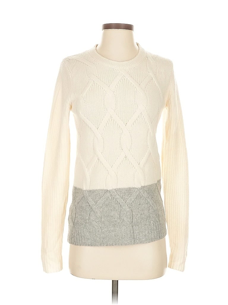 Pre-owned Ann Taylor Pullover Sweater In White