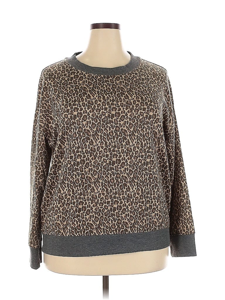 Pre-owned Splendid Pullover Sweater In Brown